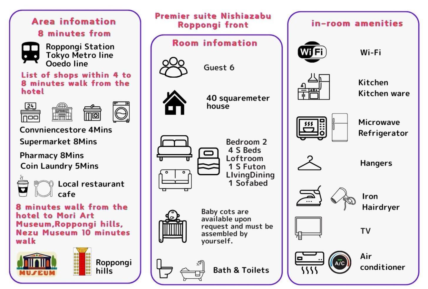 Premier Suite Nishiazabu Roppongi Front Tokyo Eksteriør bilde